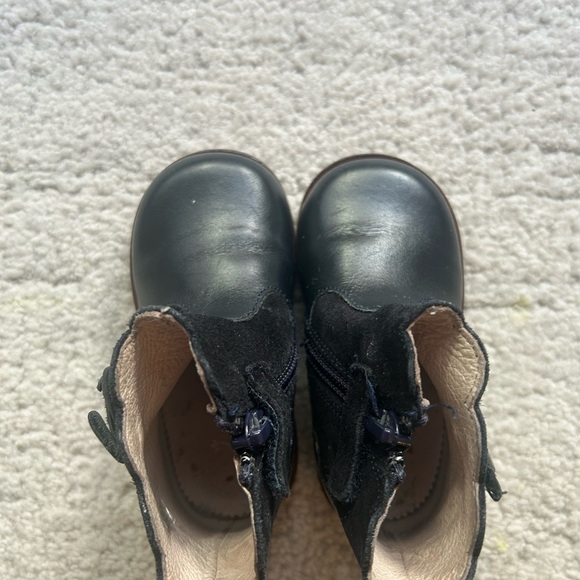 Jacadi Navy Girls Booties - Picture 1 of 3